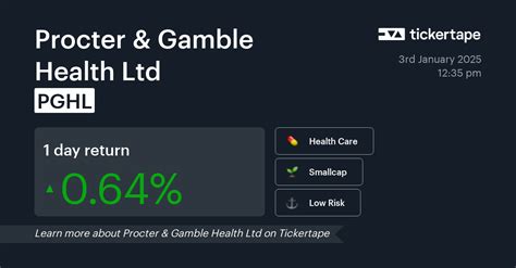 pghl stock|Procter & Gamble Health Limited Share Price Today, Live NSE .